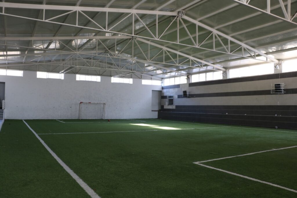 Indoor soccer field